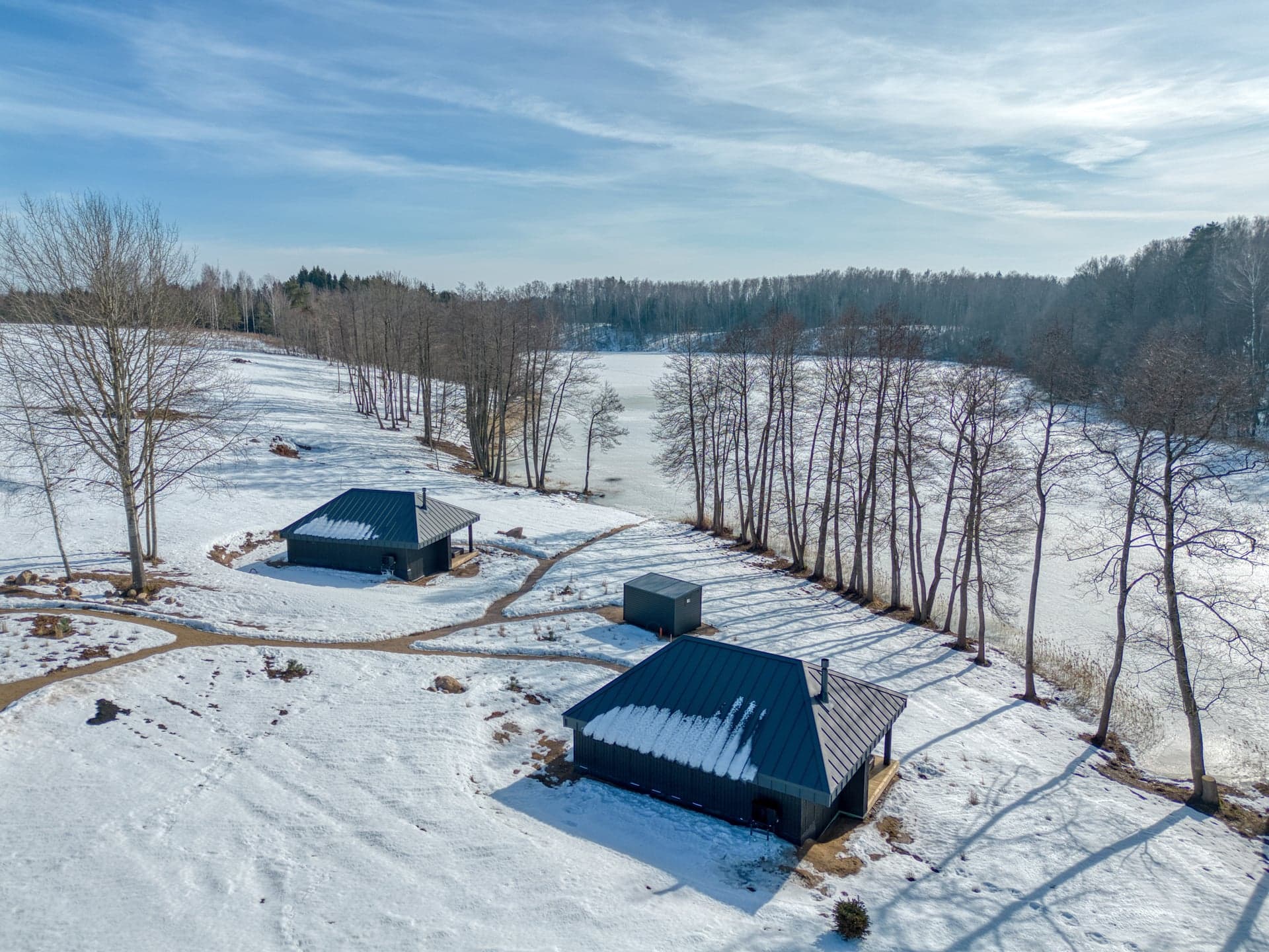Aerial view of HIKARI Lake Villas