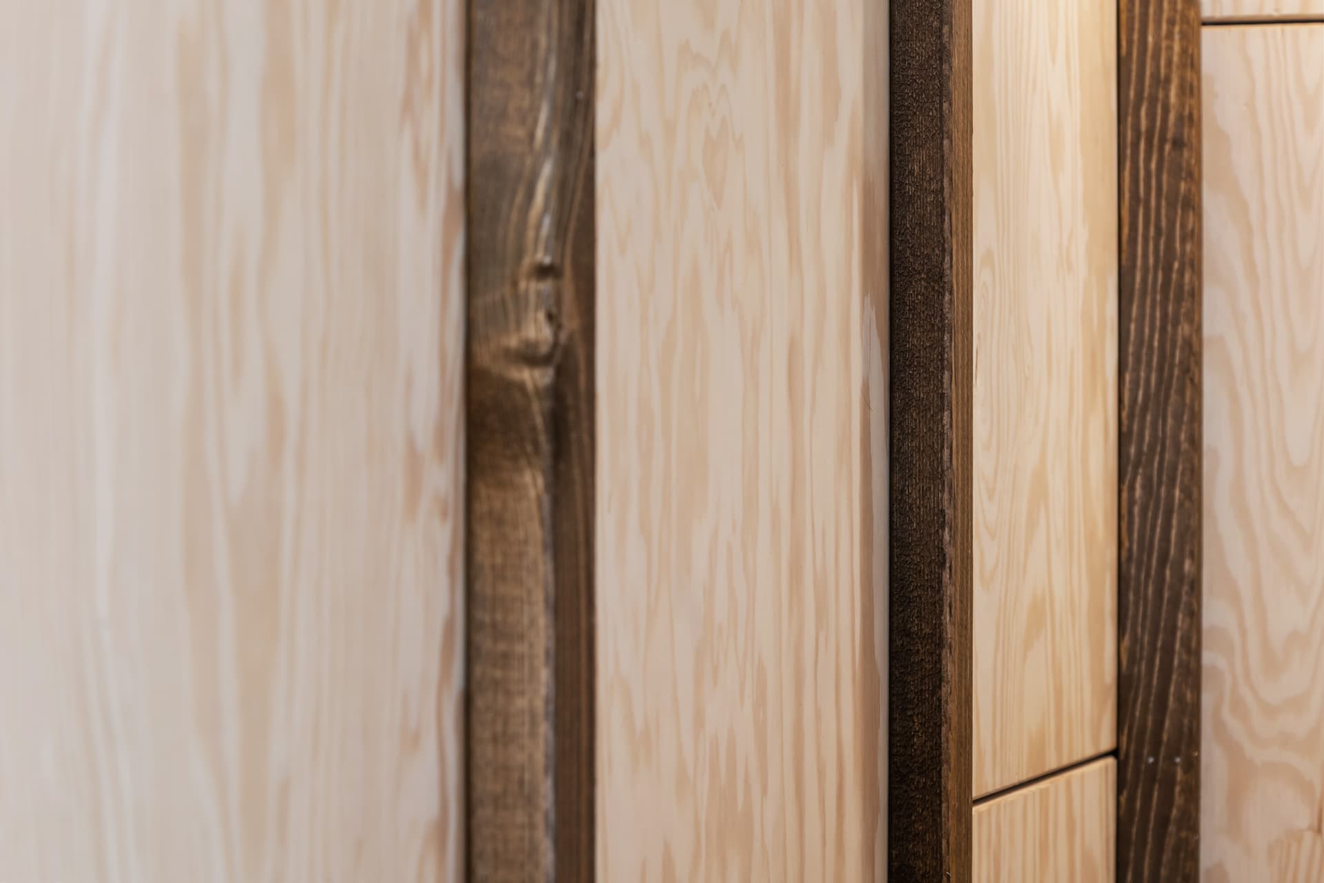 Plywood interior detail