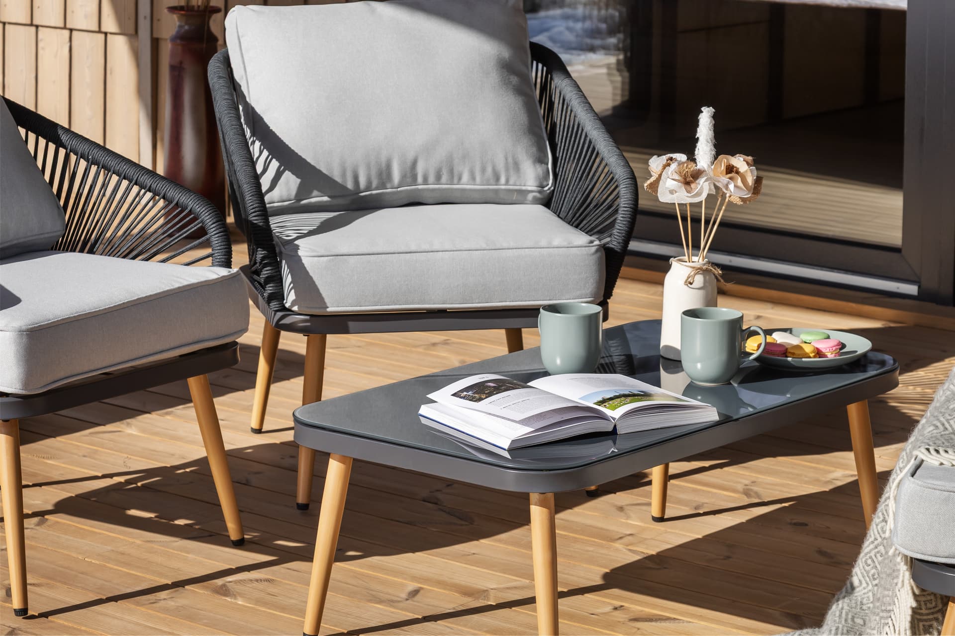 Morning coffee on the terrace